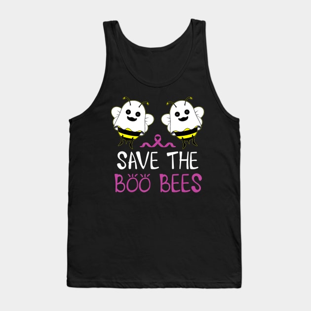 Save The Boo Bees Breast Cancer Awareness Halloween Tank Top by JaydeMargulies